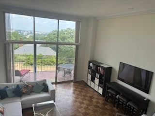 Living Room - 1200 N Nash St Apartment