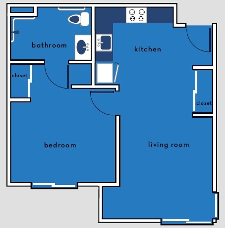 1HAB/1BA - Valley Vista