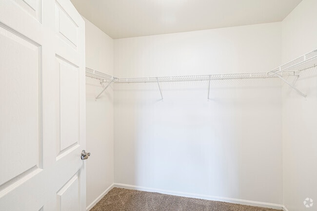The Meade - 2BR, 1BA - 803SF - Primary Closet - Meadows at Salem Run