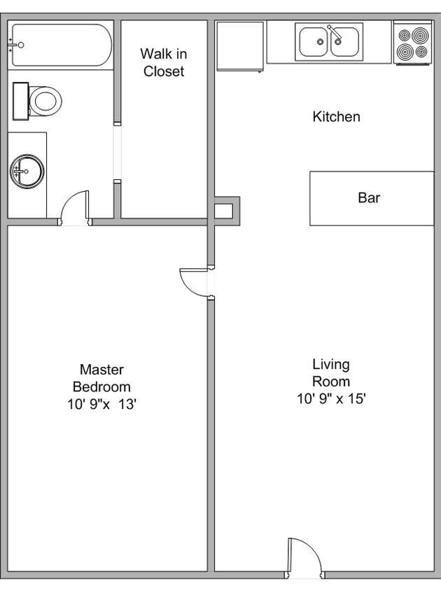 1BR/1BA - Stagecoach West Apartments