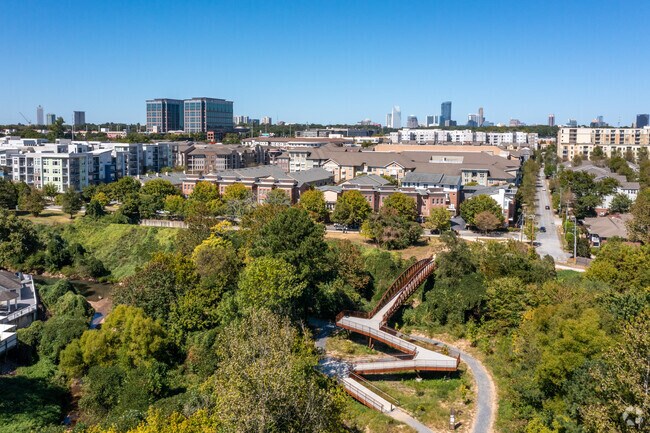 The Confluence Trail in Lindbergh offers a shaded place to walk, run, or ride a bike.
