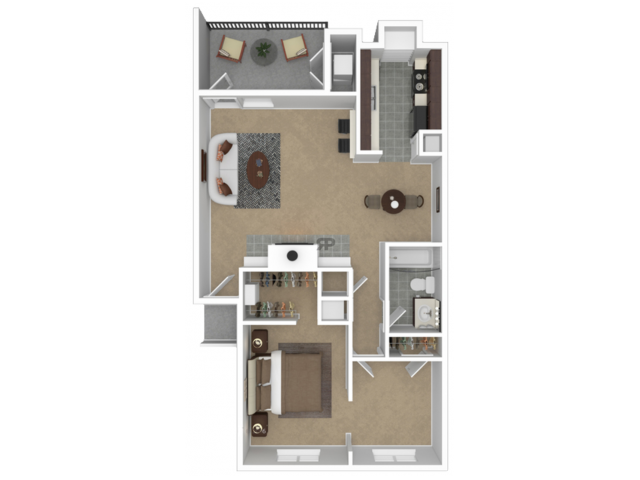 1 habitación / 1 baño - CityParc
