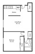 1 Bedroom, 1 Bath 650 sq. ft.