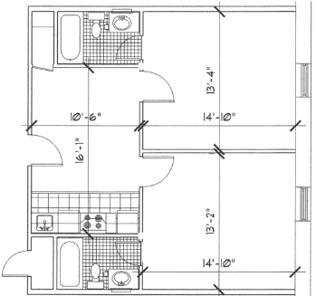 2BR/2BA - Cordova Apartments