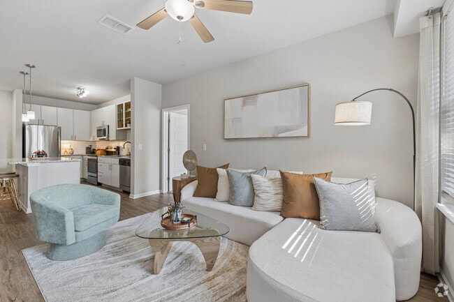 The Overbrook - 2BR, 2BA - 1,125SF - Living Room - TRAILSIDE VERDAE APARTMENTS