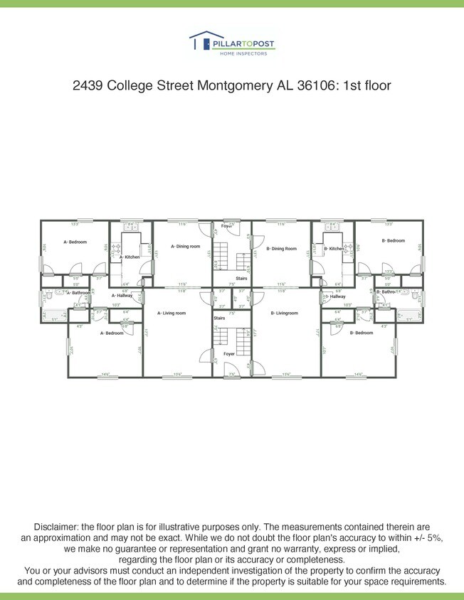 Floor Plans - 2439 College St