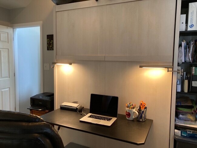 Bedroom 2 queen murphy bed desk - 1437 Birchwood St
