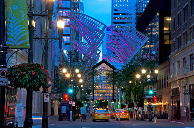 Beautiful Downtown Calgary sits along the Bow River and offers exciting nightlife, shops, businesses, and more.