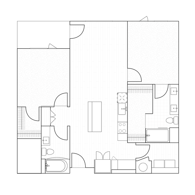The Oslo - B1.2, Two Bedroom Floor Plan - The Oslo KC
