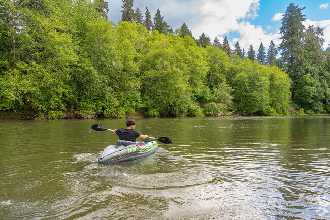 Row out from the Cook Park boat ramp on the Tualatin River.