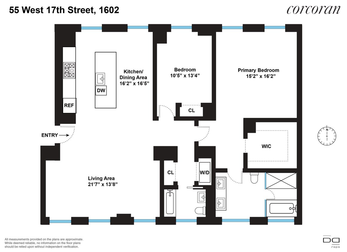 55 W 17th St Unit 1602, New York, NY 10011 Room for Rent in New York