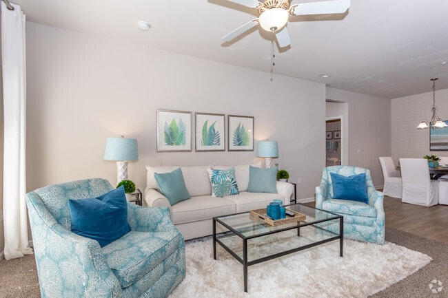 2BR, 2BA - 1,213SF Classic - Living Area - Harrington Square