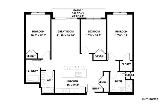 Interior Photo - Doud Luxury Apartment Homes - 1, 2, and 3 Bedrooms