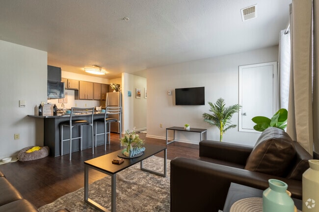 2BD, 2BA - 854SF - Emerald - Dining/Living Room - The Village at Chandler Crossings Apartments