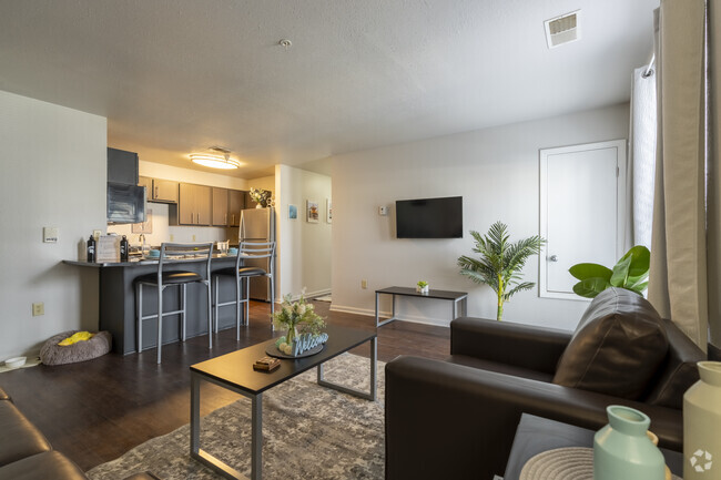 2BD, 2BA - 854SF - Emerald - Dining/Living Room - The Village at Chandler Crossings