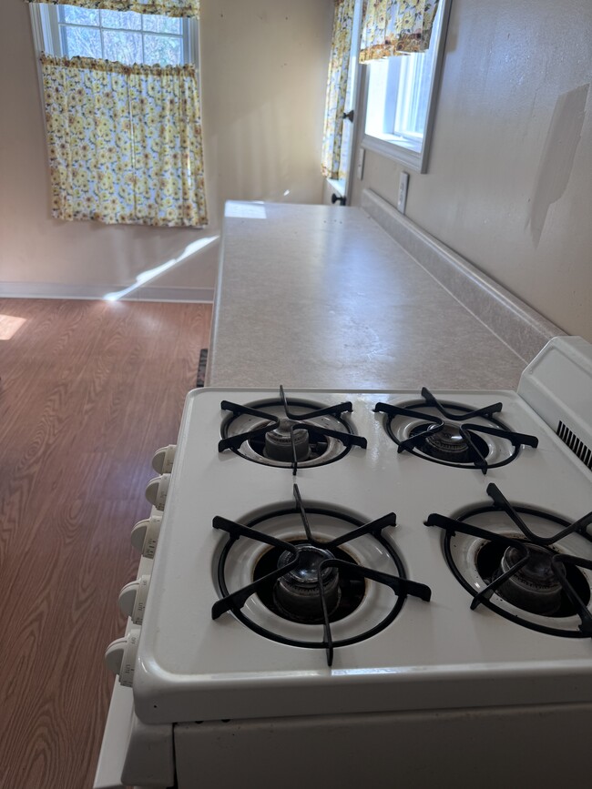 kitchen stove & countertop - 371 Grove Ave