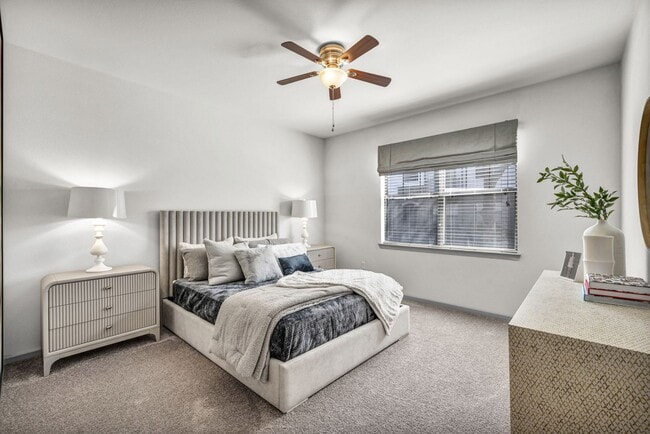 Two Bedroom - with faux wood blinds and ceiling fan - Meridian at Grandview