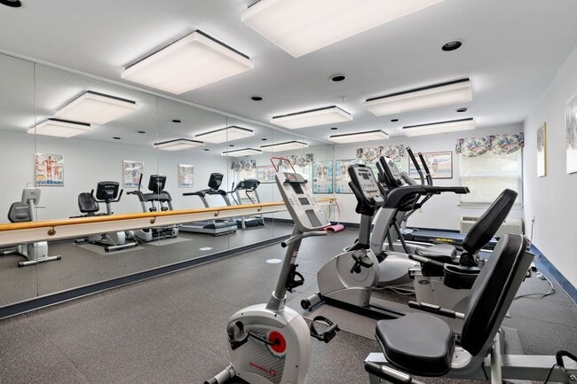 Fitness Center w/Mirror - Pin Oak Village Senior Apartments, 55+