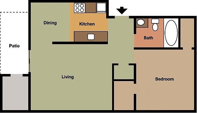 Floor Plan - 8712 N Colton St