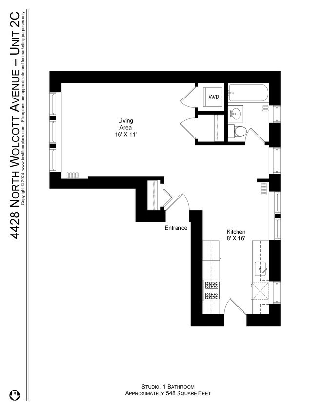 Photo - 4424-4432 N Wolcott Ave Apartment