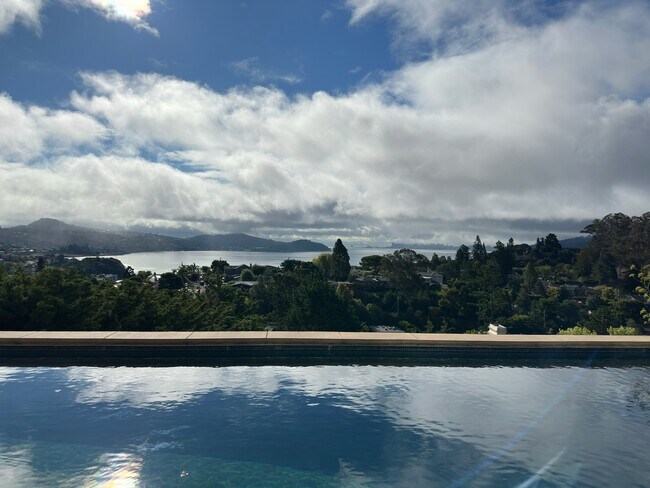 Vista del horizonte de San Francisco desde la piscina infinita. - 115 Inez Pl