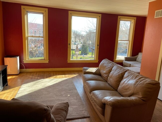 Spacious open living room overlooking beautiful downtown Dundee - 132 Tecumseh St