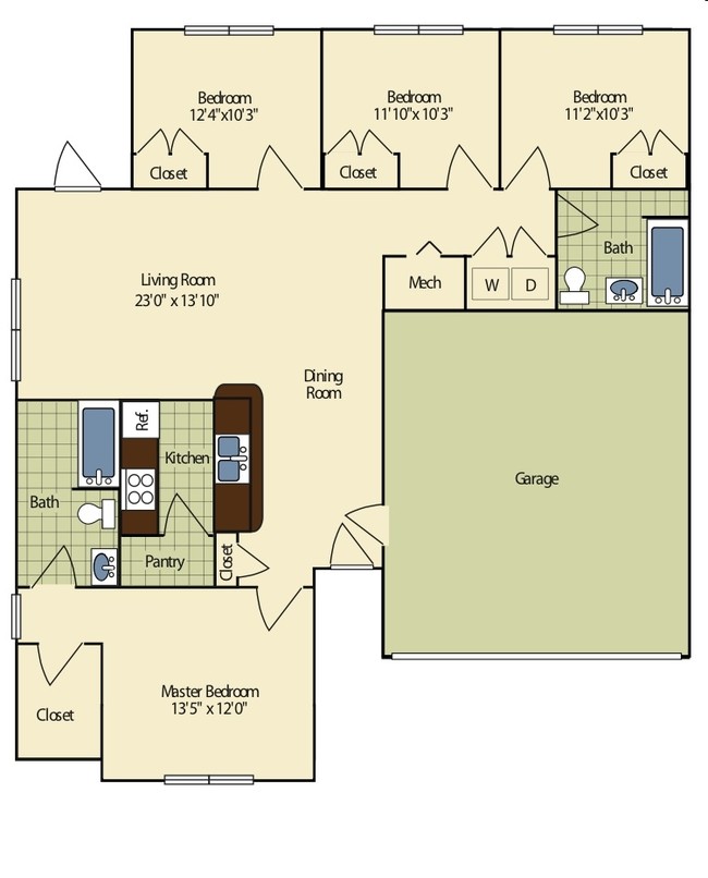 Floorplan - Village at Wayne Trace