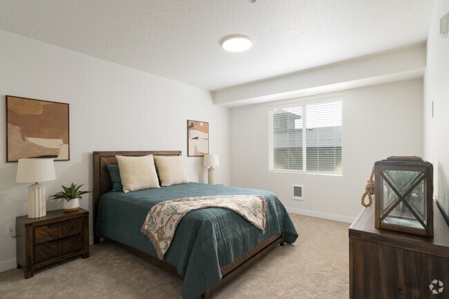 2BR, 2BA - 1195SF - Bedroom - The Timbers II