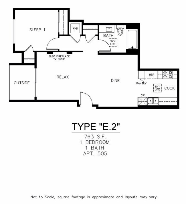 Foto del edificio - Type: E2 | 1 Bedroom | 1 Bathroom