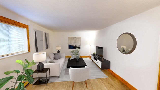 Living Room Virtually Staged - 107 W Lawrence Ave
