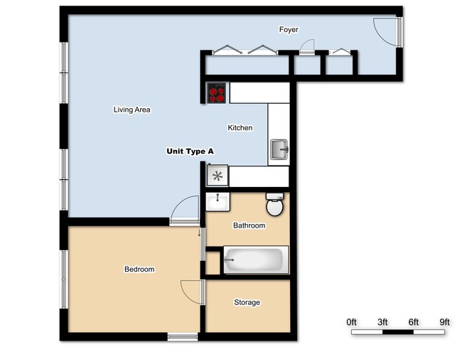 1BR/1BA - Krause Gardens