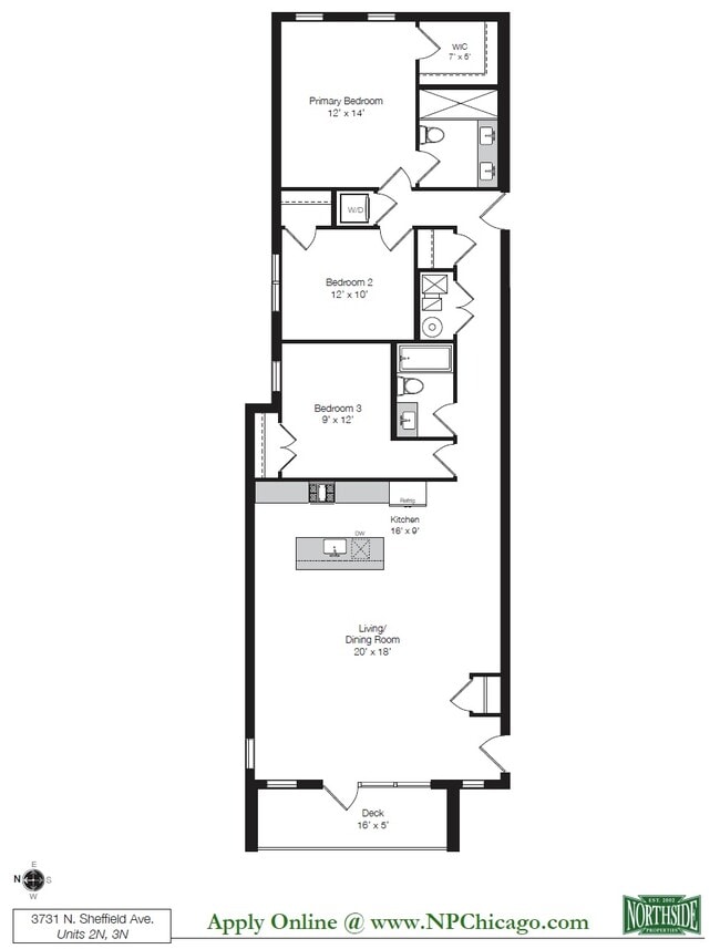 Plano de planta - Wrigley Flats