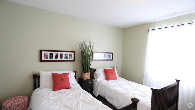 Second Bedroom - 2BR, 1.5BA - 966 SF - Monticello Village