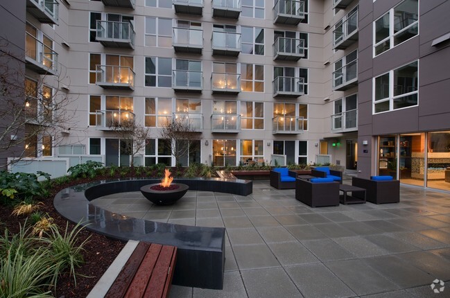 Resident Courtyard - Green Leaf Sky