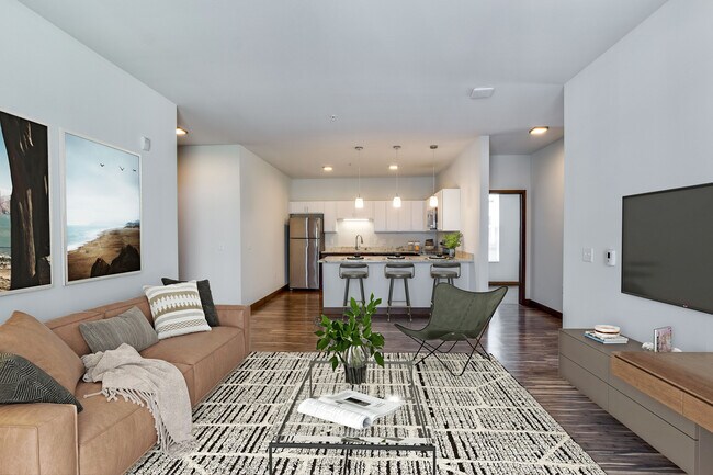 Sala de estar - 700 East Apartments