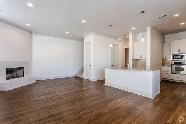 2HAB, 2.5BA - 1,542 ft² B2 BROWNSTONE - SALA DE ESTAR/COCINA - Alto Highland Park