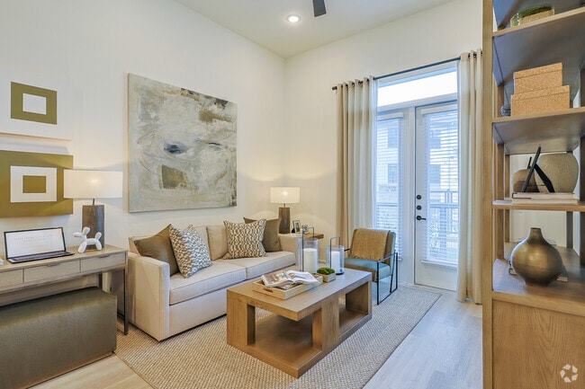 1BR, 1BA - 760SF - Living Area - Evergreen at Whisper Valley