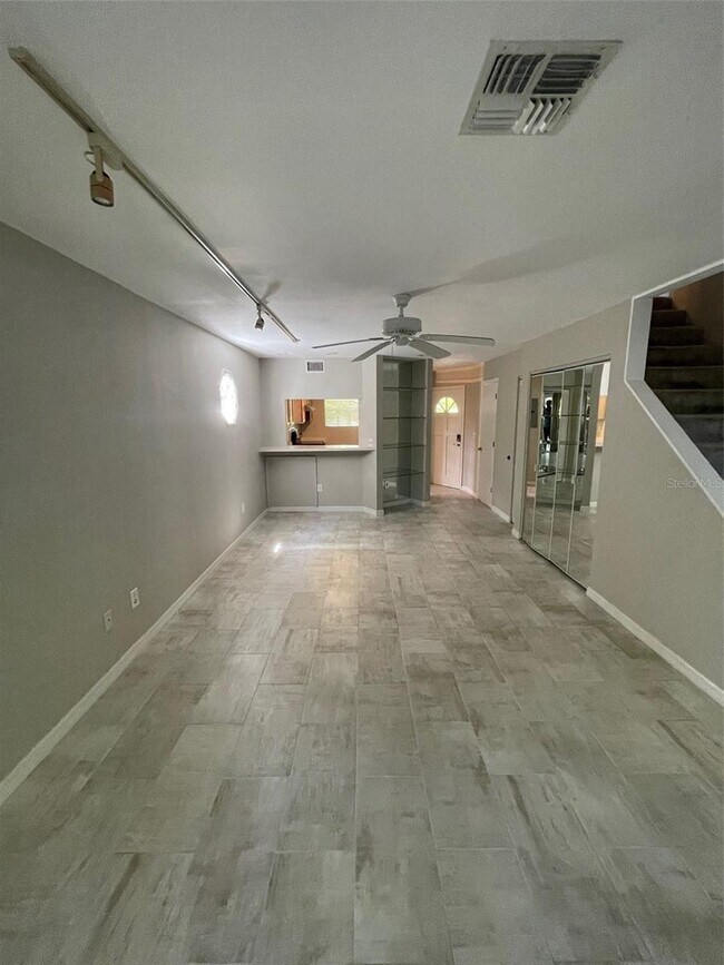 Living room view from sliding door. - 618 Broadway