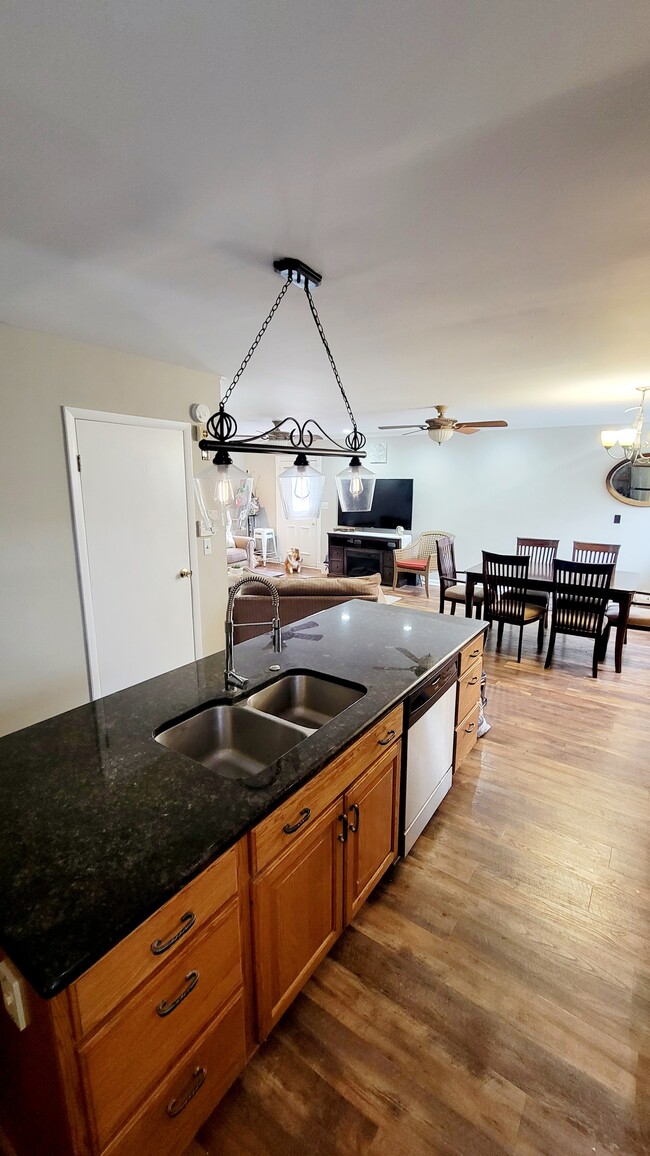 Main living space is open floor plan for dining, kitchen and living room - 101 E Haddon Ave