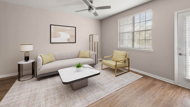 Living Room with Hard Surface Flooring - Summit Crossing