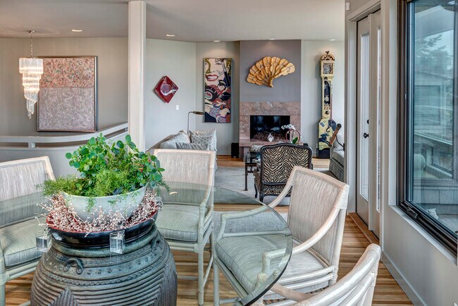 Dining Room opens to Living Room with Lake and Mountain Views - 1502 Bigelow Avenue North