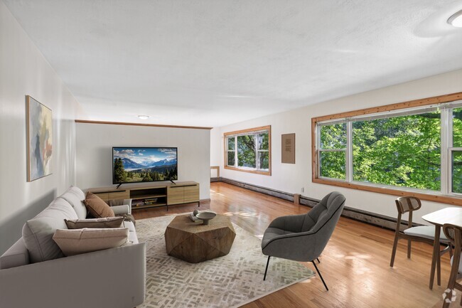 Loft Style Unit LIving Room - 501 Ashland Ave