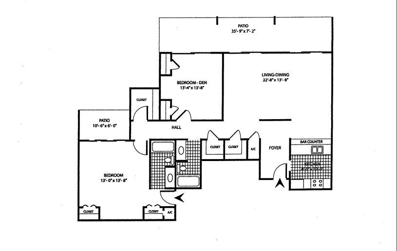 Plano de planta - Villa Pines