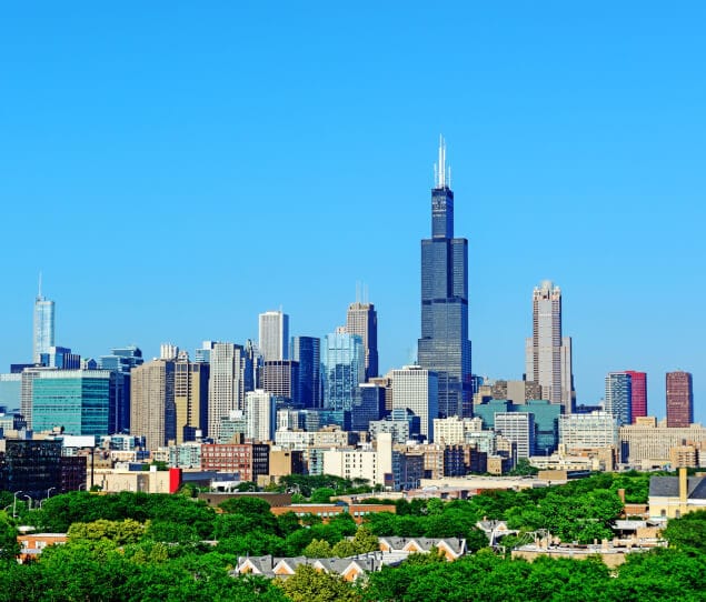 The Near West Side skyline