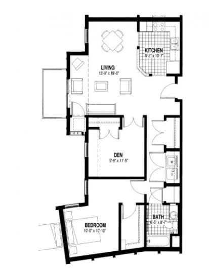 1br/1ba - Oak Grove Senior Residence