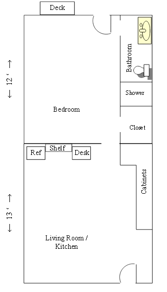 1BR/1BA - University Place Apartments