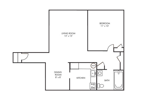 1HAB/1BA - University Landing Apartments