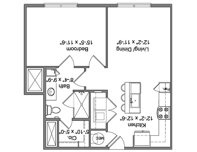 Floorplan D - The Flats at Delta Landing