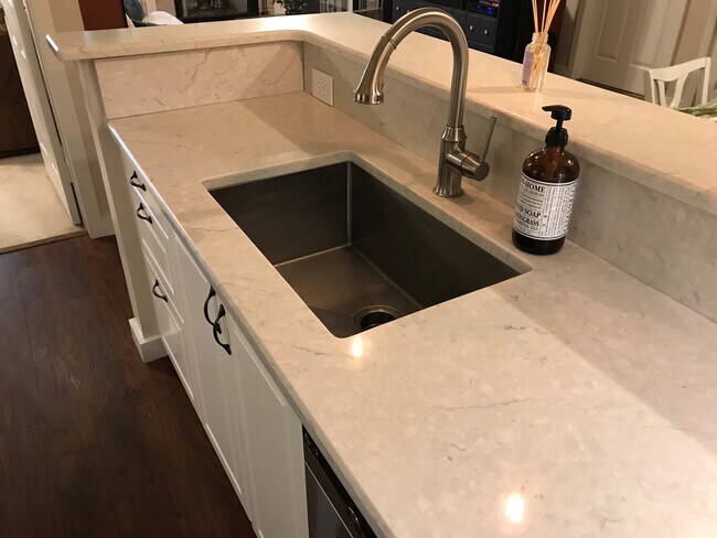 Encimeras de cuarzo y fregadero grande de acero inoxidable de gran profundidad. - 3313 Wyndham Cir