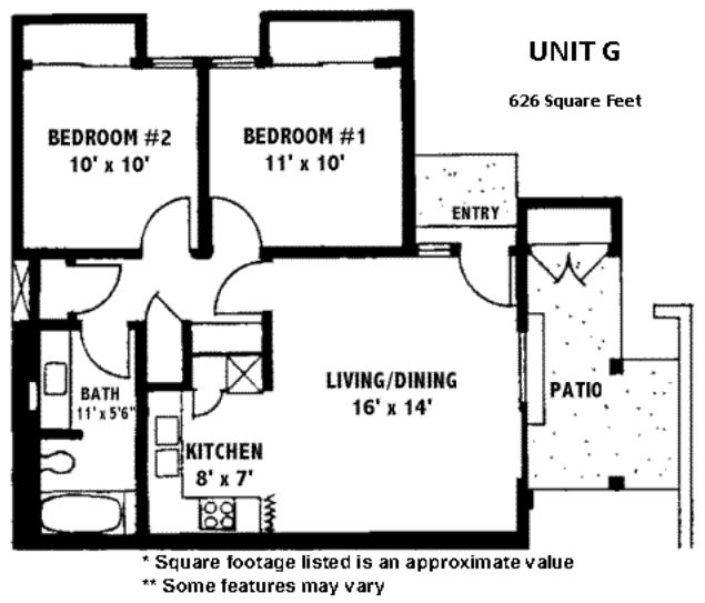 2HAB/1BA - Verano Place